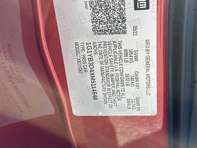 Chevrolet Corvette Stingray 2LT 2021