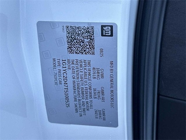 2026 Chevrolet Corvette Stingray 3LT