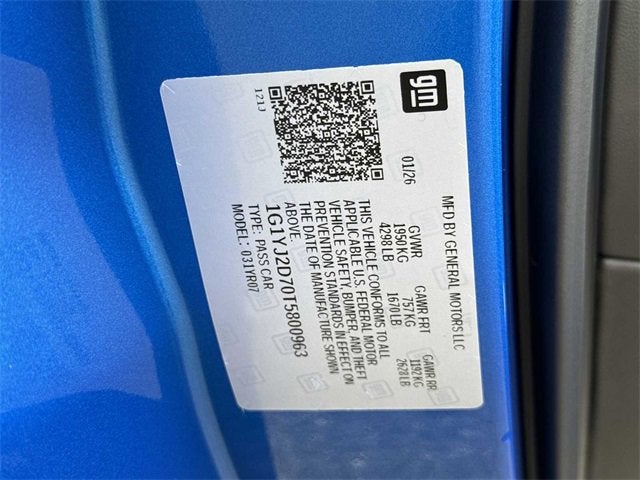 Chevrolet Corvette ZR1 3LZ 2026