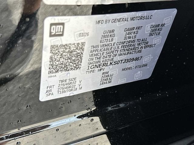 2026 Chevrolet Traverse RS