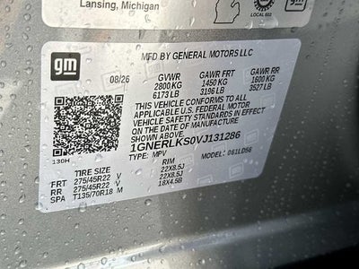 Chevrolet Traverse RS 2027