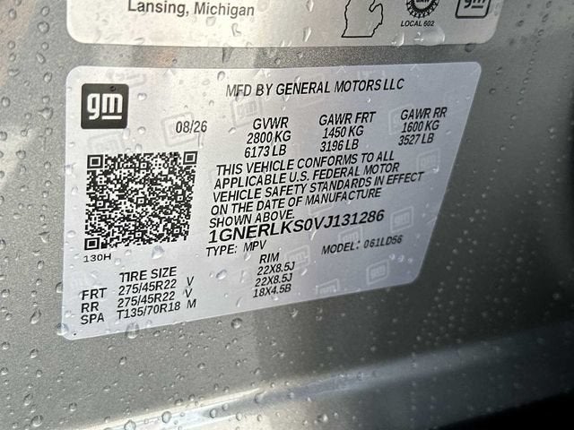 Chevrolet Traverse RS 2027