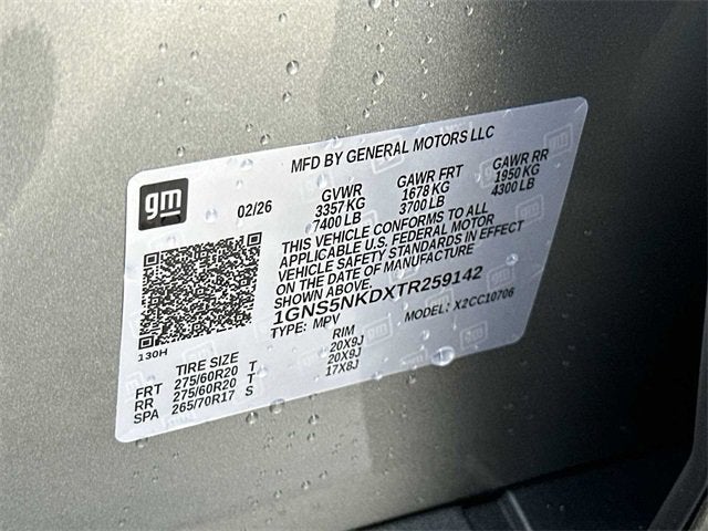 2026 Chevrolet Tahoe LT