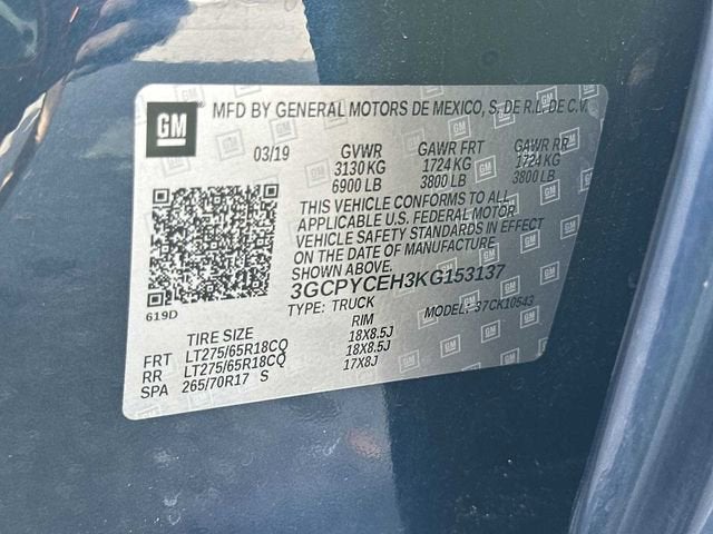 Chevrolet Silverado 1500 Custom Trail Boss 2019