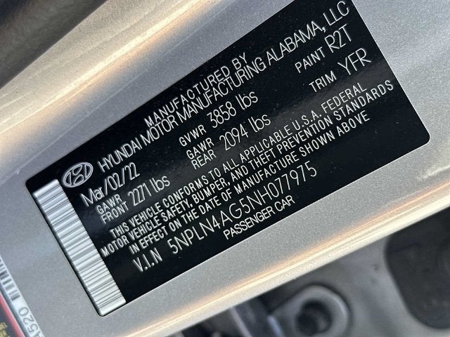 Hyundai Elantra SEL 2022