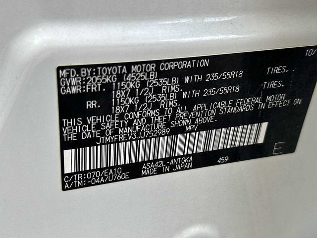 Toyota RAV4 Platinum 2018