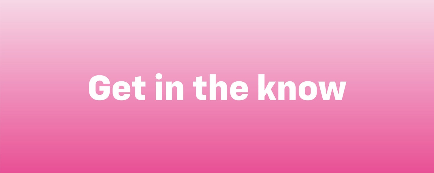 Logotipo de Get in the Know | Chevrolet avanza en la lucha contra el cáncer de mama