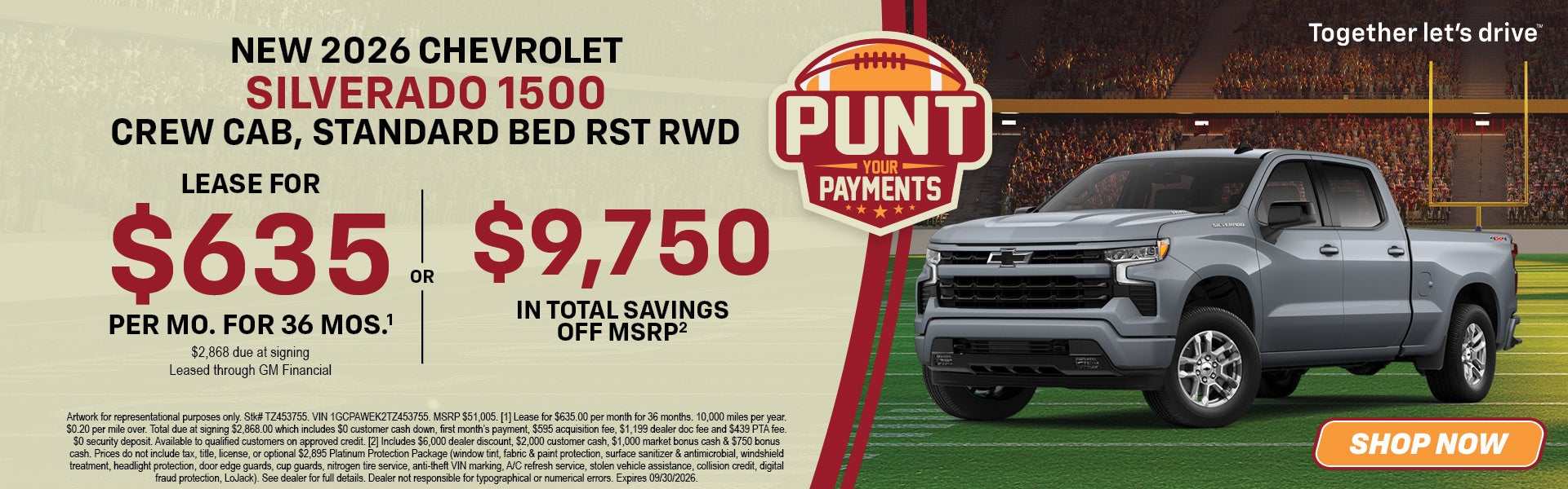 Ofertas especiales del Silverado 1500 2026