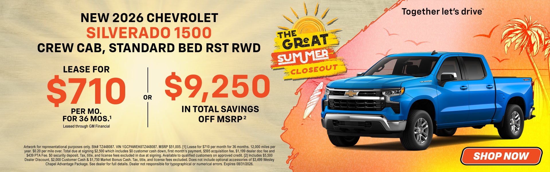 Ofertas especiales del Silverado 1500 2026