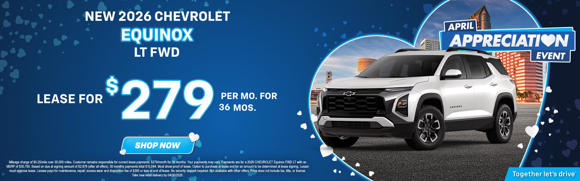 Contrato de alquiler del Equinox 2026