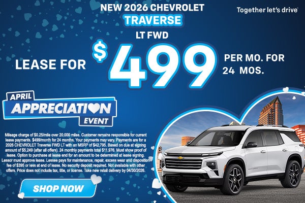 Contrato de alquiler del Traverse 2026